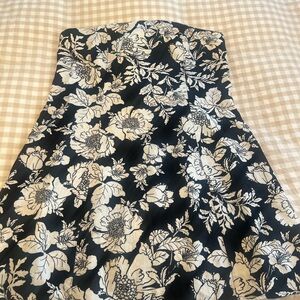 Old Navy Black and White Floral Mini Dress